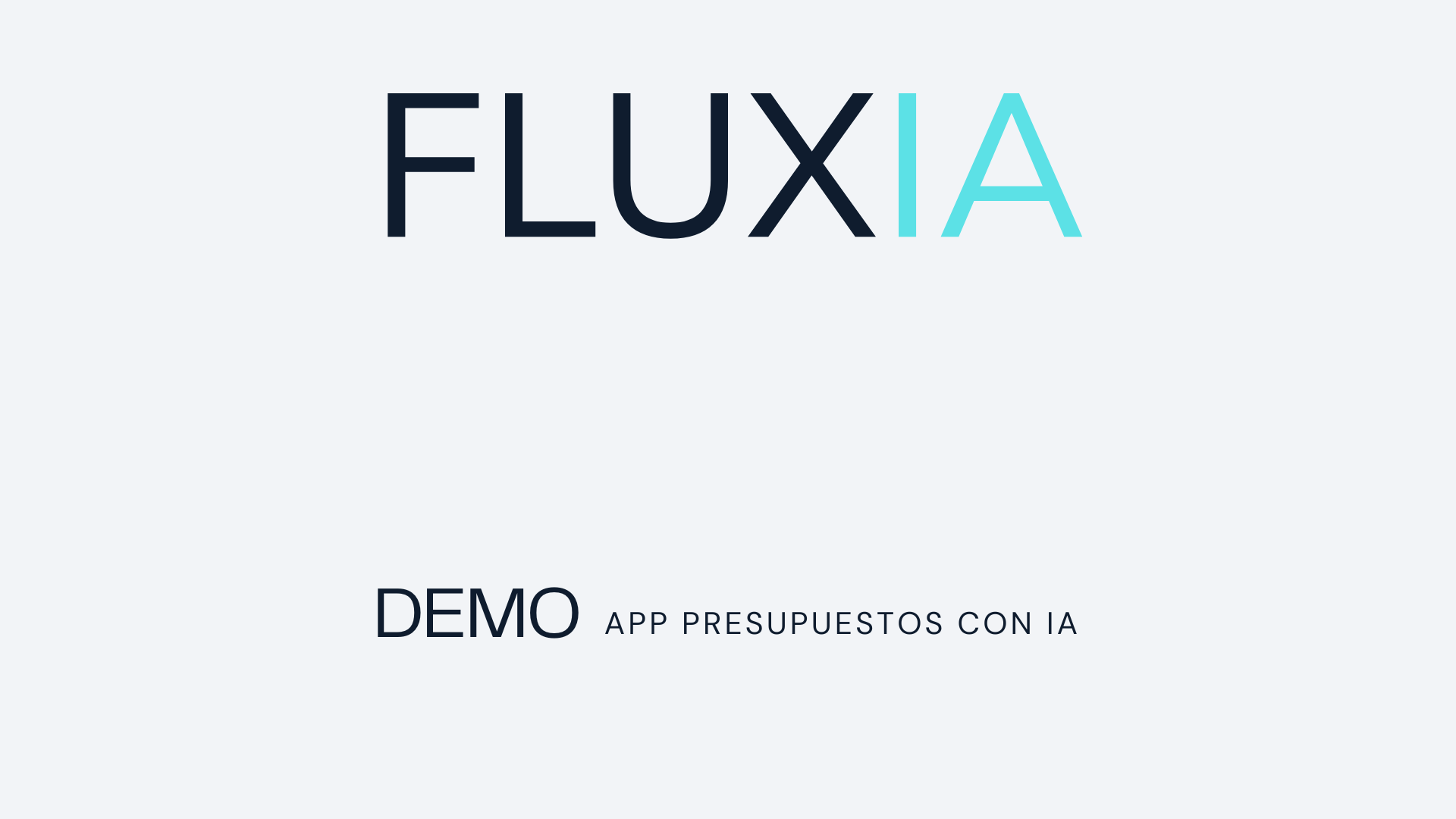 Cargar video: Demo de una de las funciones de nuestra demo para automatizar la generación de presupuestos